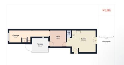 Appartement - 36 m² - 2 pièces