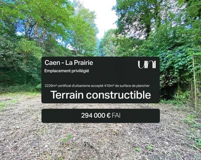 Terrain constructible - 2 229 m²
