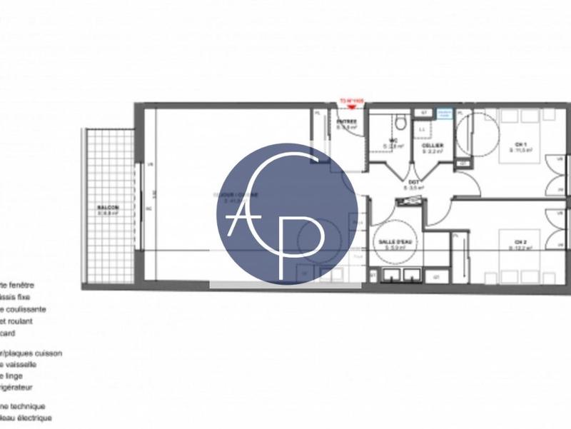 Appartement - 83 m² - 3 pièces