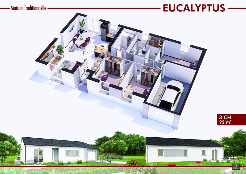 Maison - 92 m² - 5 pièces