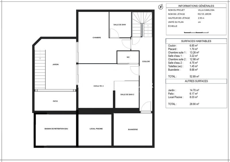 Appartement - 93 m² - 3 pièces