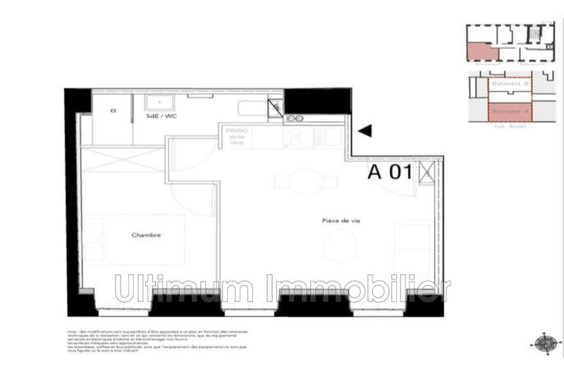 Appartement - 34 m² - 2 pièces