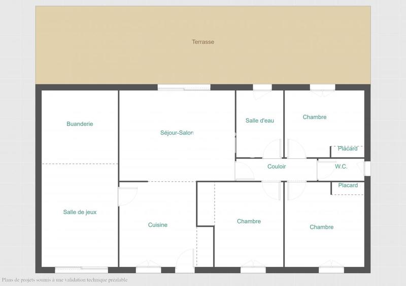 Maison - 110 m² - 6 pièces