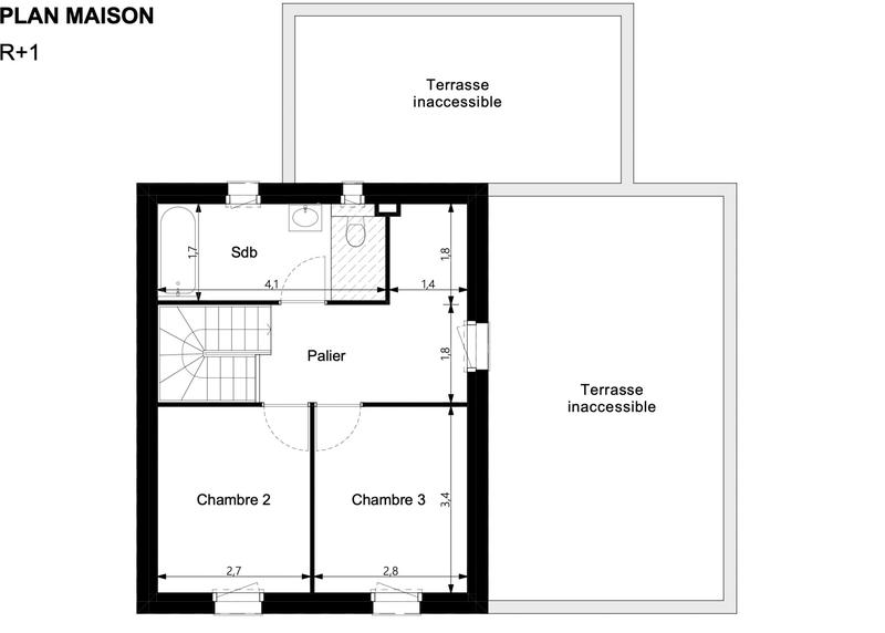 Maison contemporaine - 104 m² - 4 pièces