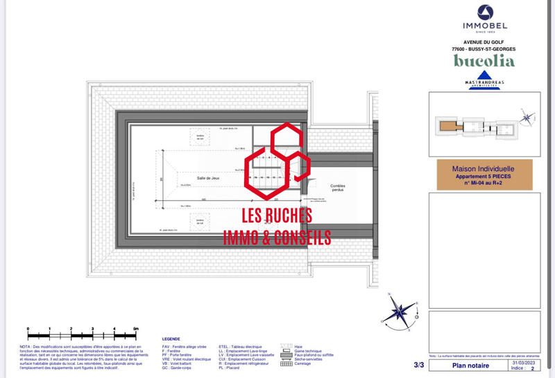 Appartement - 166 m² - 6 pièces