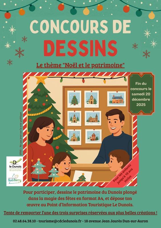 Concours de Dessin de Noël sur le Dunois