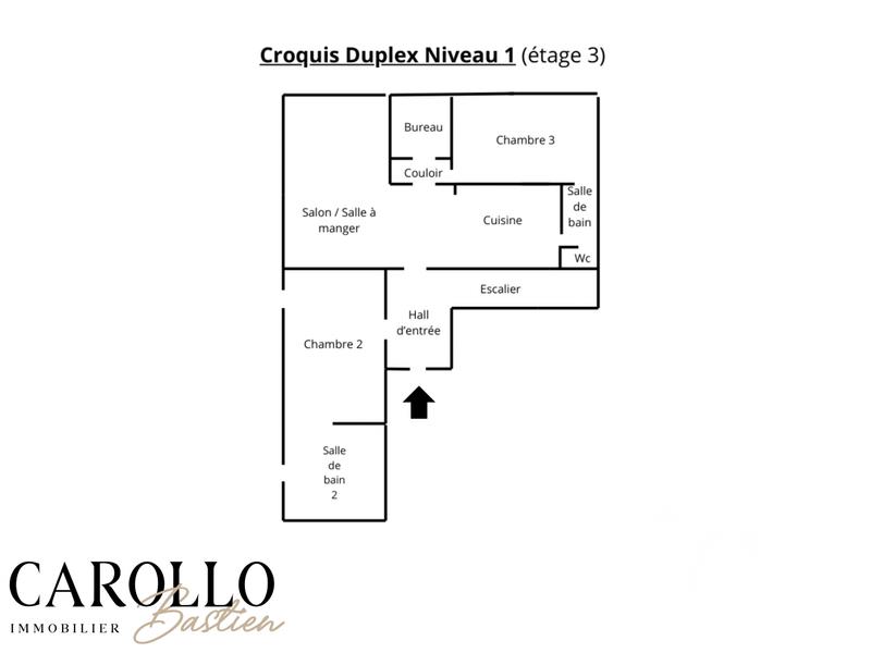 Duplex - 193 m² - 7 pièces