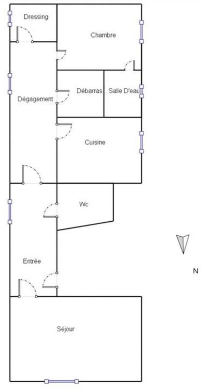 Appartement - 50 m² - 2 pièces