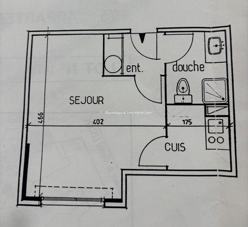 Appartement - 24 m² - 1 pièce