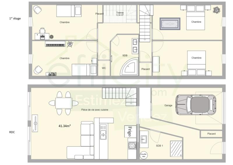 Maison - 129 m² - 6 pièces