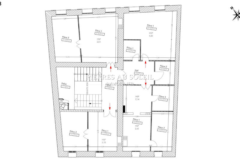 Appartement - 260 m² - 15 pièces