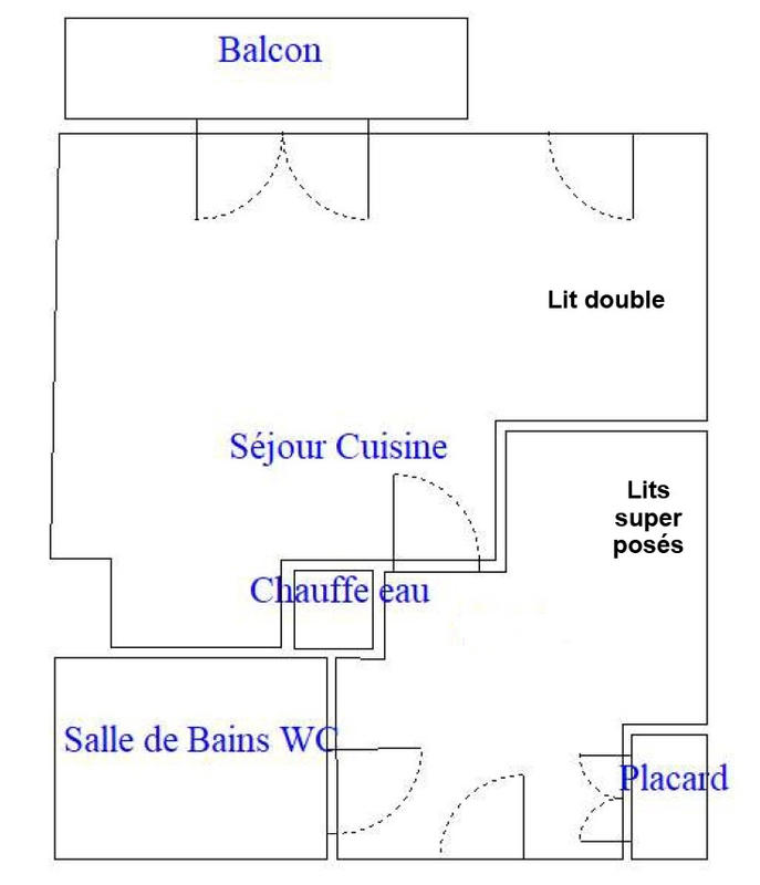 Appartement - 22 m² - 2 pièces