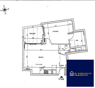 Appartement - 48 m² - 2 pièces