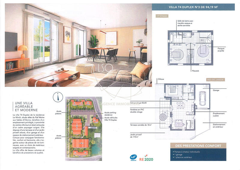 Maison traditionnelle - 94 m² - 4 pièces