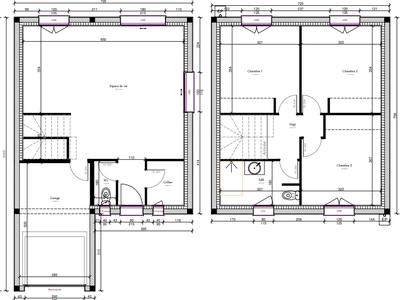 Maison - 90 m² - 4 pièces