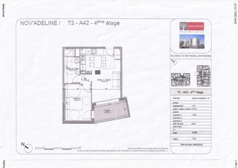 Appartement - 41 m² - 2 pièces