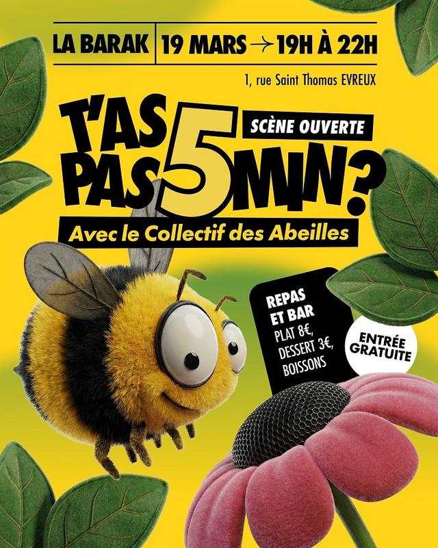 Scène ouverte : t'as pas 5 minutes ?