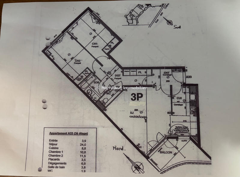 Appartement - 75 m² - 4 pièces