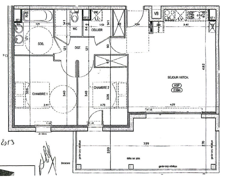 Appartement - 62 m² - 3 pièces