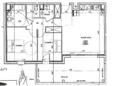 Appartement - 62 m² - 3 pièces