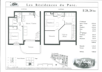 Duplex - 51 m² - 4 pièces