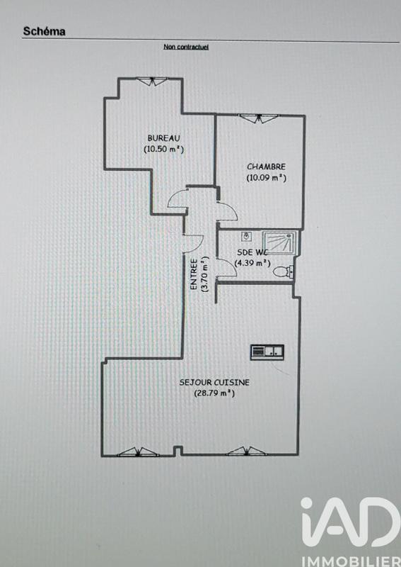 Appartement - 57 m² - 3 pièces