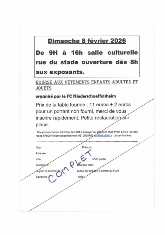 Bourse aux vêtements et jouets