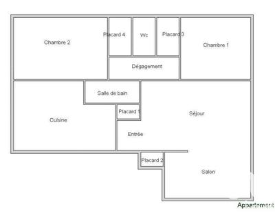 Appartement - 71 m² - 4 pièces
