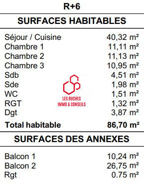 Appartement - 87 m² - 4 pièces