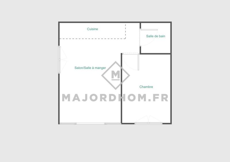 Appartement - 40 m² - 2 pièces