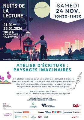 Atelier d'écriture : paysages imaginaires