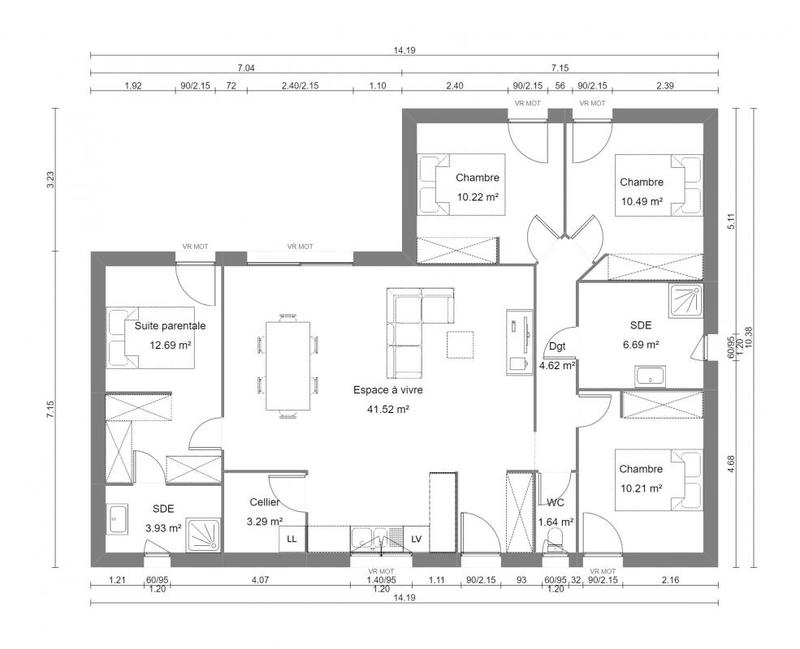 Maison - 105 m² - 5 pièces