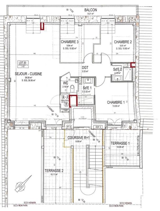 Appartement - 85 m² - 4 pièces
