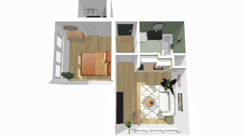 Appartement - 26 m² - 2 pièces