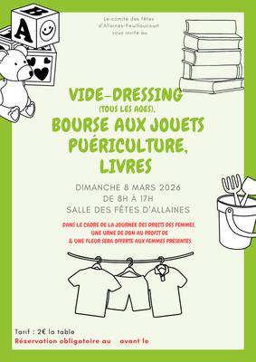 Bourses aux jouets, vetements, livre et puericulture