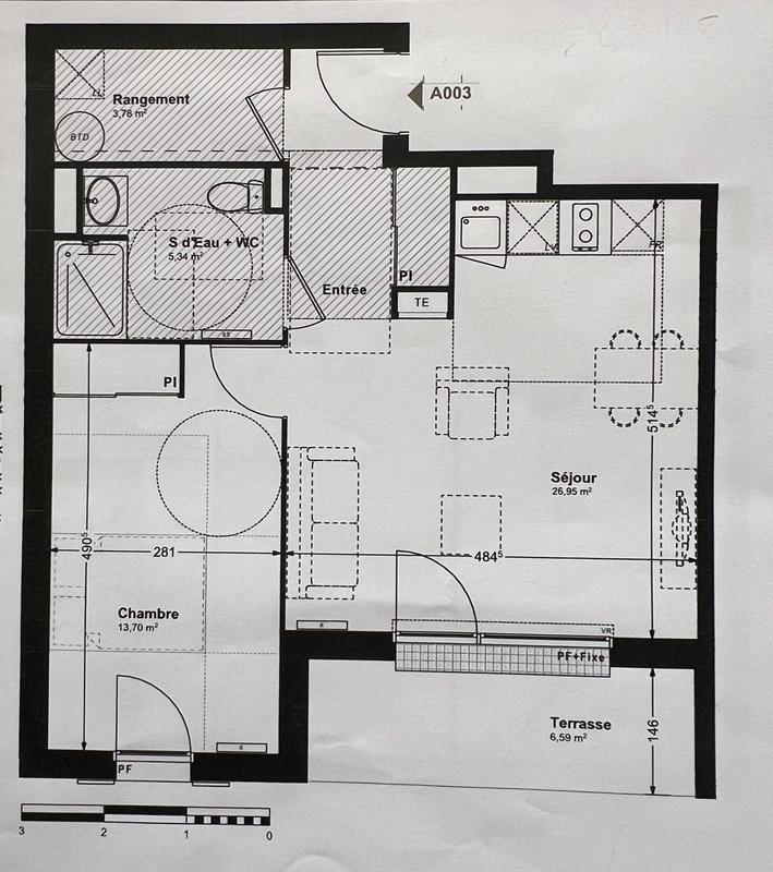 Appartement - 50 m² - 2 pièces
