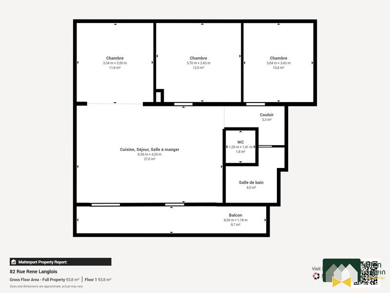 Appartement - 70 m² - 4 pièces