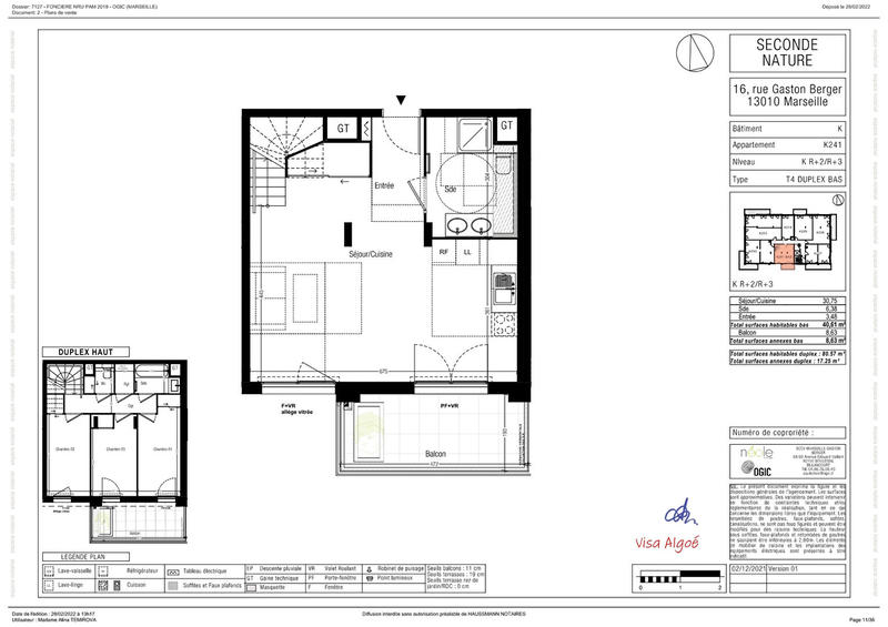 Appartement - 80 m² - 4 pièces