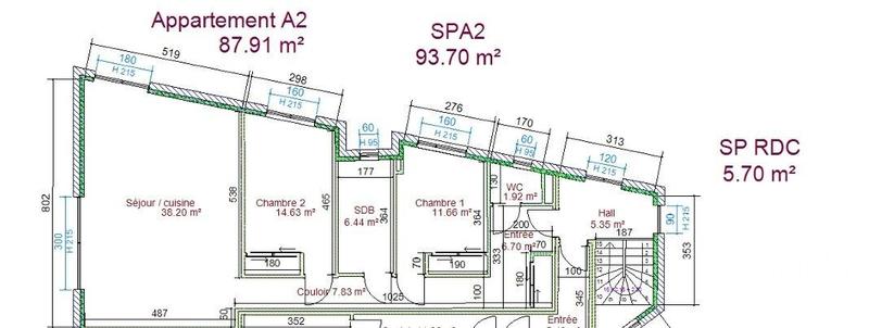 Appartement - 88 m² - 3 pièces