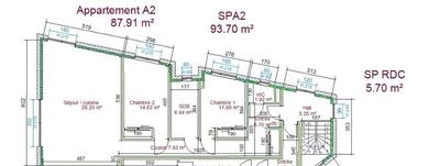 Appartement - 88 m² - 3 pièces