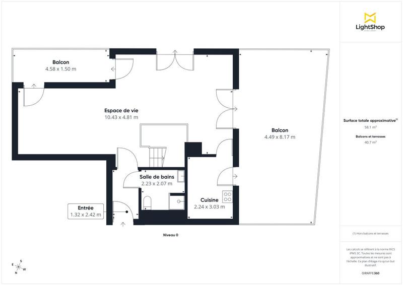 Appartement - 118 m² - 4 pièces