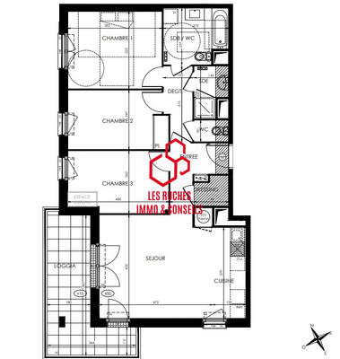 Appartement - 78 m² - 4 pièces