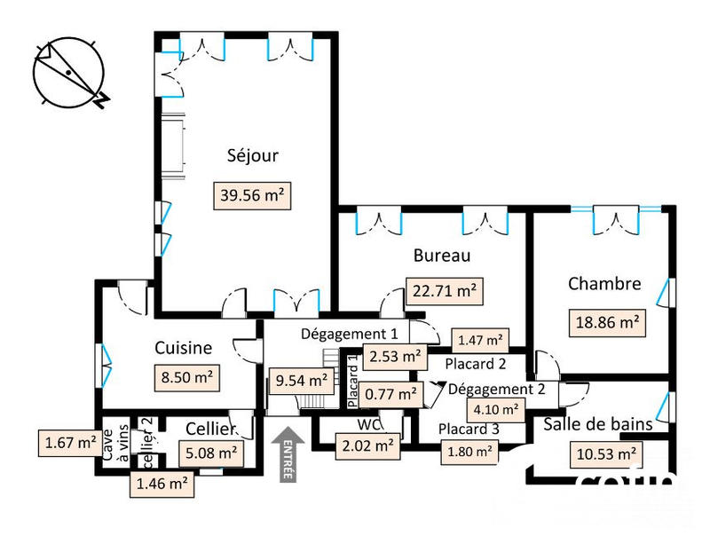 Maison - 209 m² - 8 pièces