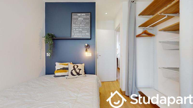 Chambre - 9 m² - 1 pièce