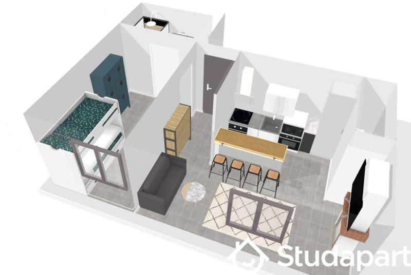 Appartement - 31 m² - 2 pièces