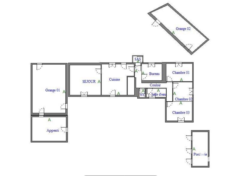 Maison de campagne - 102 m² - 5 pièces