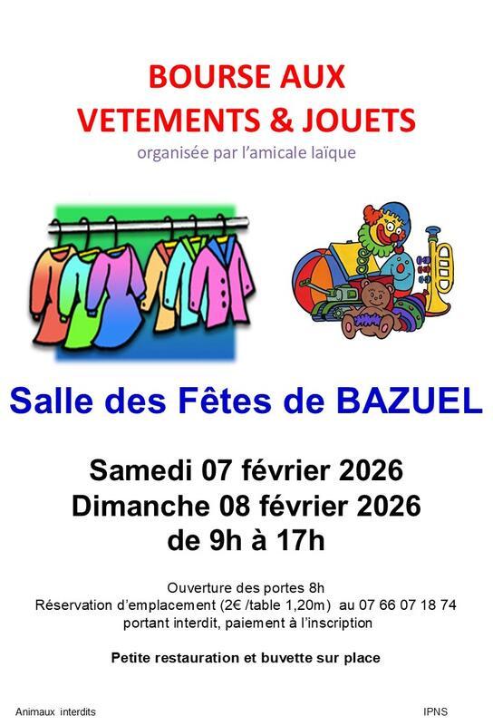 Bourse aux vêtements et jouets