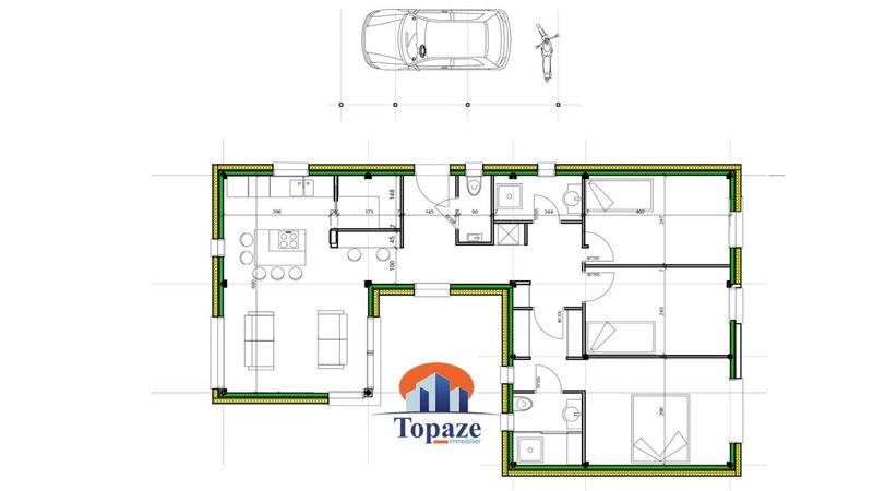 Maison contemporaine - 84 m² - 4 pièces