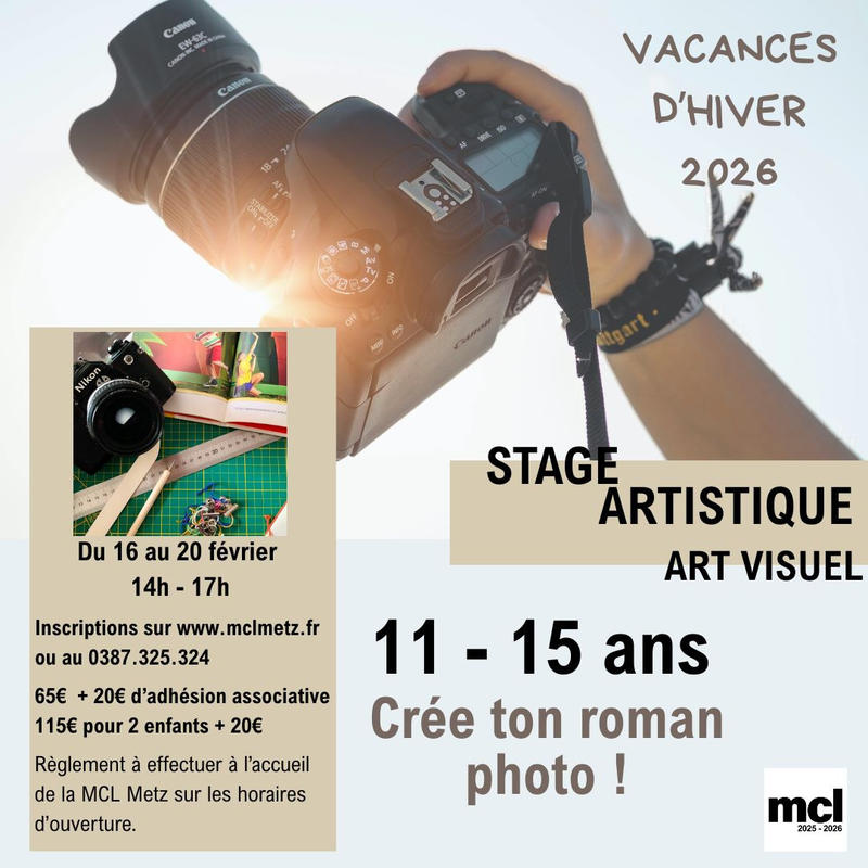 Stage artistique d'hiver à la Mcl - Arts visuels