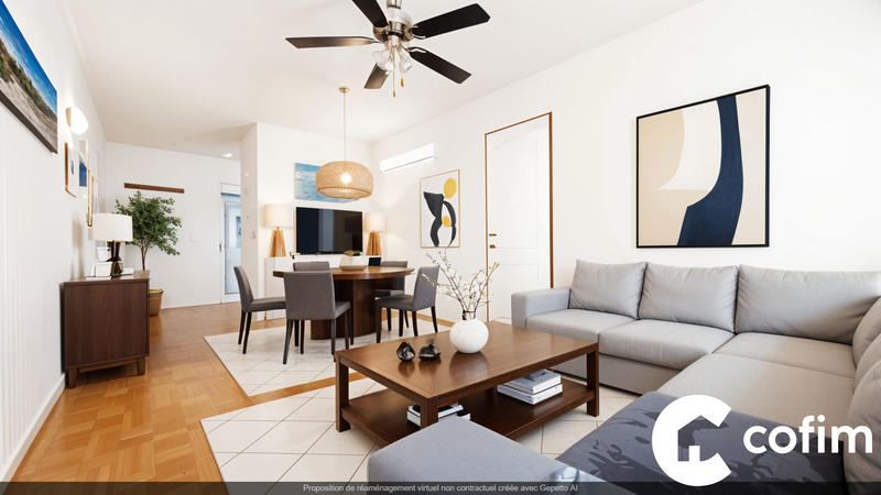 Appartement - 59 m² - 3 pièces